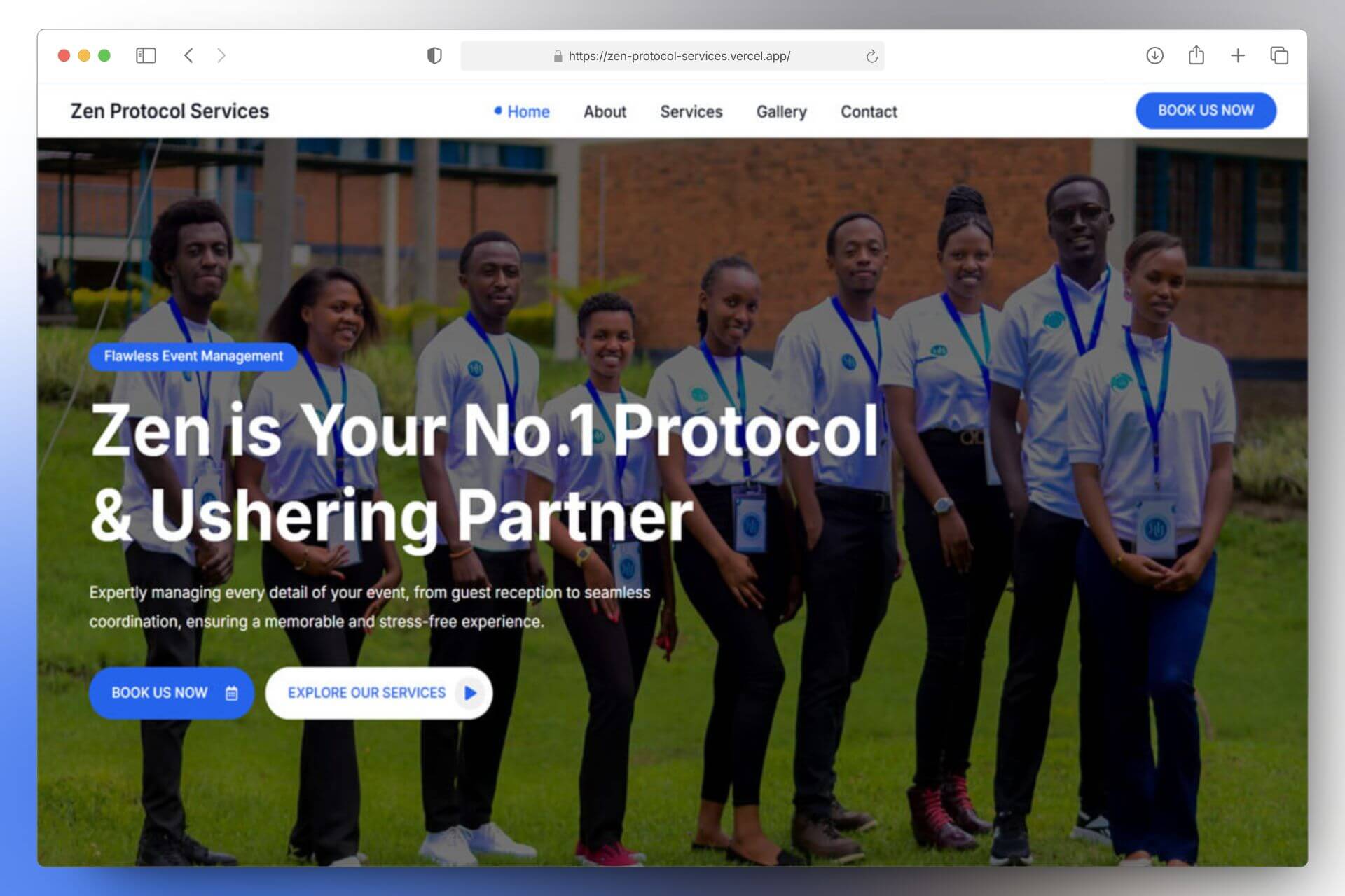 Screenshot of Zen Protocol Services - Event Management Platform